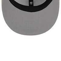 Casquette ajustée New Era 59FIFTY blanche et or Boston Celtics édition City 2025/26 pour homme