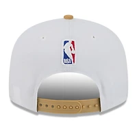 Casquette snapback New Era blanche et or Boston Celtics 2025/26 City Edition 9FIFTY pour homme