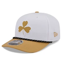 Men's New Era White/Gold Boston Celtics 2025/26 City Edition 9SEVENTY Adjustable Hat