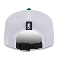Men's New Era White/Kelly Green Boston Celtics 2025 NBA Draft On-Stage Nylon 19TWENTY Adjustable Hat