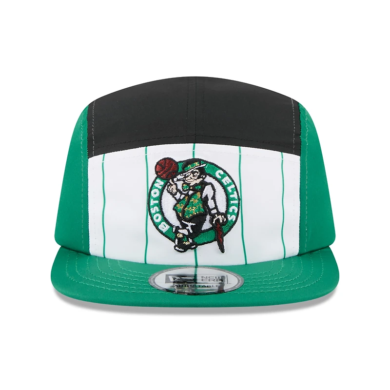 Men's New Era  White/Kelly Green Boston Celtics 2025 NBA Tip Off Camper Adjustable Hat