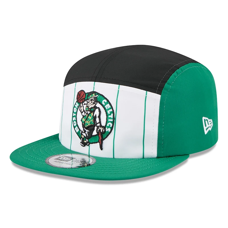 Men's New Era  White/Kelly Green Boston Celtics 2025 NBA Tip Off Camper Adjustable Hat