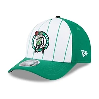 Casquette ajustable New Era blanche/verte Kelly Boston Celtics 2025 NBA Tip Off M-Crown A-Frame 9FORTY pour homme