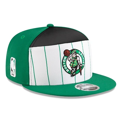 Men's New Era  White/Kelly Green Boston Celtics 2025 NBA Tip Off Split Panel 9FIFTY Snapback Hat