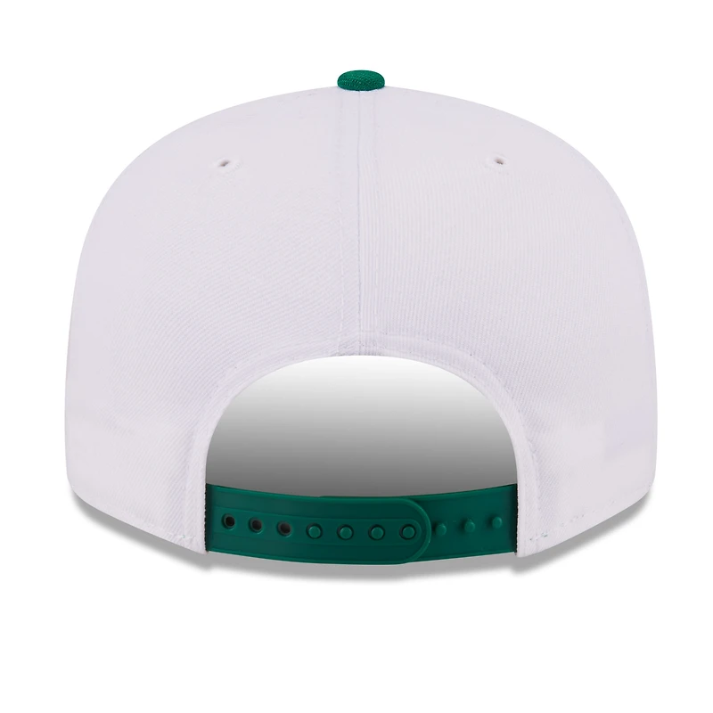 Men's New Era White/Kelly Green Boston Celtics Retro Swoop 9FIFTY Snapback Hat