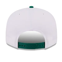 Men's New Era White/Kelly Green Boston Celtics Retro Swoop 9FIFTY Snapback Hat