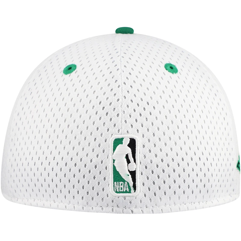Men's New Era White/Kelly Green Boston Celtics Throwback 2Tone 59FIFTY Fitted Hat
