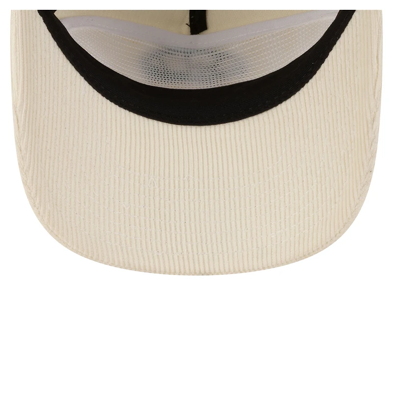 Men's New Era  White Boston Celtics 19TWENTY 80s Chrome Corduroy Adjustable Hat