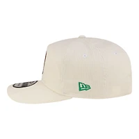 Men's New Era  White Boston Celtics 19TWENTY 80s Chrome Corduroy Adjustable Hat