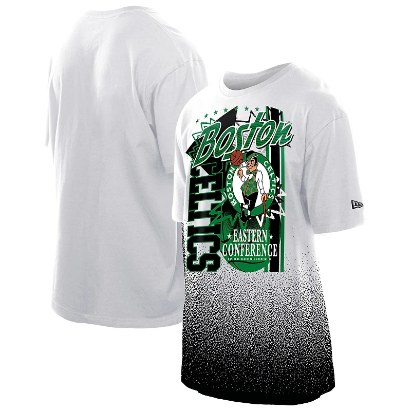 T-shirt blanc New Era Boston Celtics Injection Sport Classics pour homme