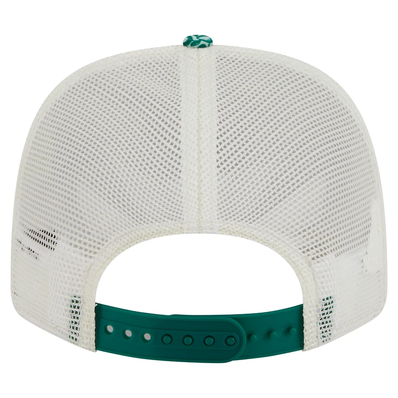 Men's New Era White Boston Celtics Lemon Tree 9SEVENTY Adjustable Hat