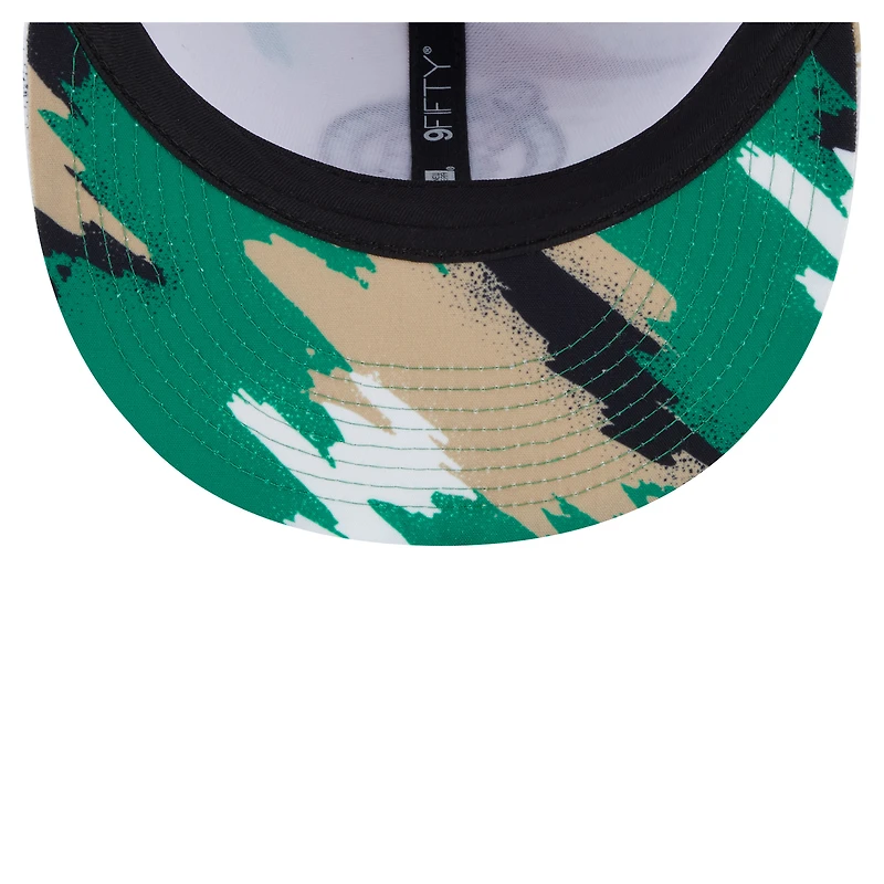 Casquette snapback 9FIFTY blanche Boston Celtics de New Era pour homme