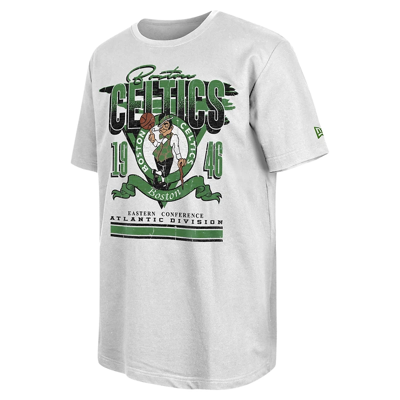 Men's New Era White Boston Celtics Sport Classics Oversized T-Shirt