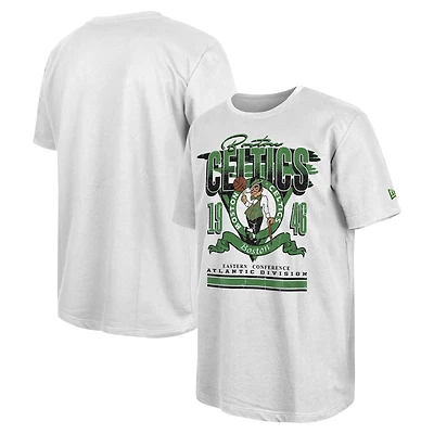Men's New Era White Boston Celtics Sport Classics Oversized T-Shirt