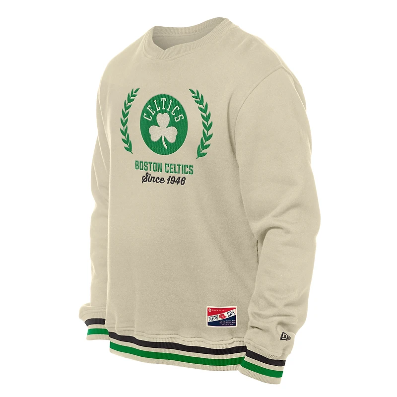 Sweat-shirt à capuche rétro Boston Celtics blanc New Era pour homme