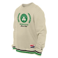 Sweat-shirt à capuche rétro Boston Celtics blanc New Era pour homme