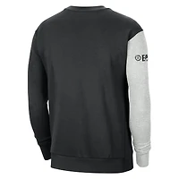 Sweat à capuche Boston Celtics Courtside Versus Force & Flight Nike noir/gris chiné pour homme