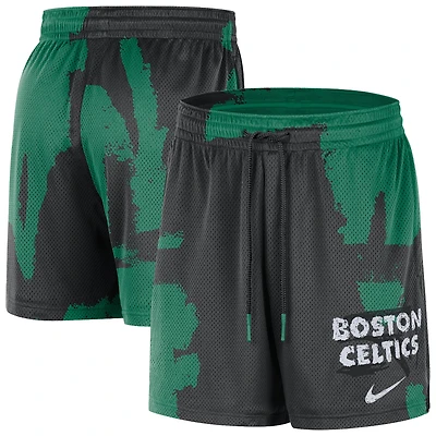 Short d'entraînement Nike Courtside Club Dri-FIT noir/vert Kelly pour homme, Boston Celtics