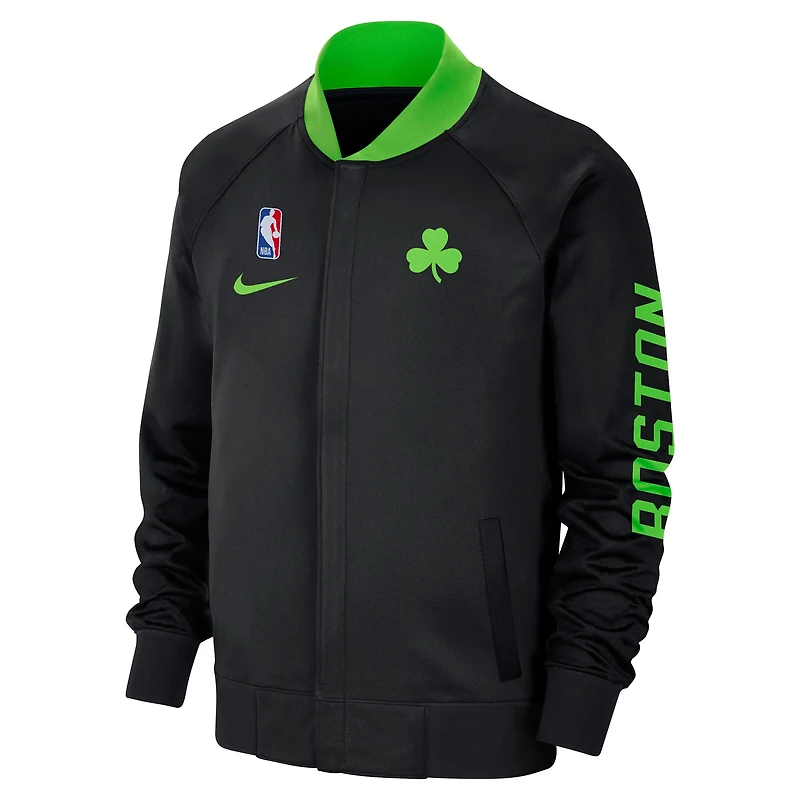 Men's Nike Black Boston Celtics 2024/25 City Edition Authentic Showtime Performance Full-Zip Jacket