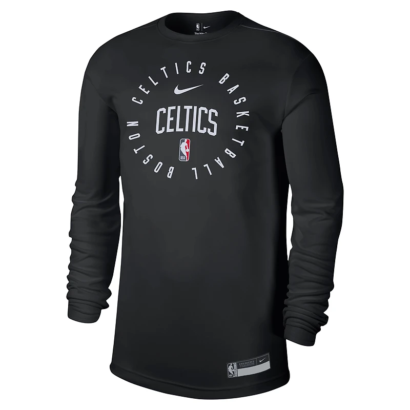 Men's Nike Black Boston Celtics 2024/25 Legend On-Court Practice Long Sleeve T-Shirt
