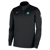 Men's Nike Black Boston Celtics 2025/26 Authentic Coaches Quarter-Zip Dri-Fit Top