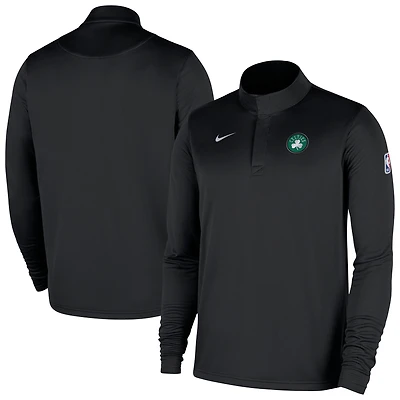 Men's Nike Black Boston Celtics 2025/26 Authentic Coaches Quarter-Zip Dri-Fit Top