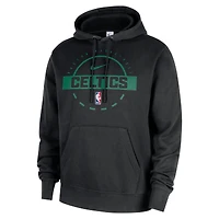 Men's Nike Black Boston Celtics 2025/26 Authentic Practice Club Pullover Hoodie