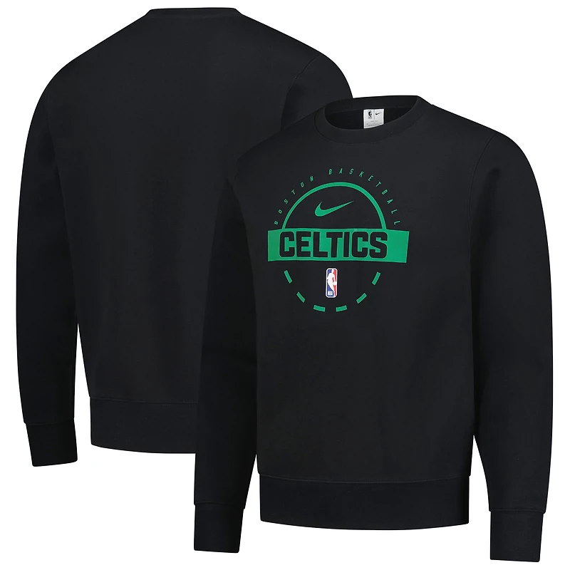 Sweat-shirt d'entraînement Nike noir authentique Boston Celtics 2025/26 pour homme