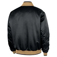 Men's Nike  Black Boston Celtics 2025/26 City Edition Remix Courtside Full-Snap Bomber Jacket