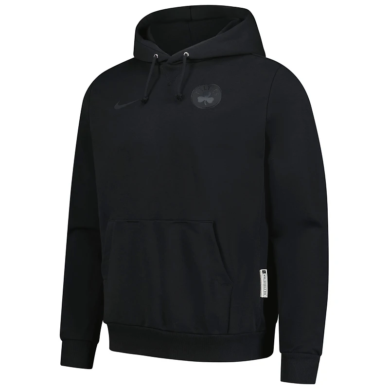 Sweat à capuche Nike noir Boston Celtics Authentic Travel Standard Issue Dri-Fit pour homme