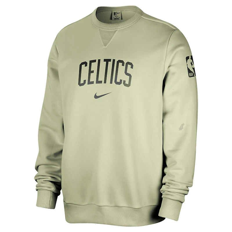 Sweat-shirt Nike vert Boston Celtics Courtside Standard Issue Performance pour homme