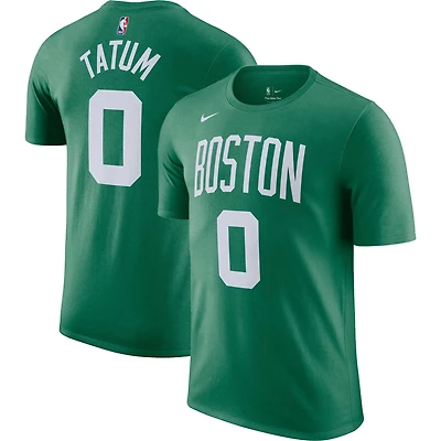 T-shirt Nike Jayson Tatum vert Kelly Boston Celtics Icon 2022/23 pour homme, avec nom et numéro