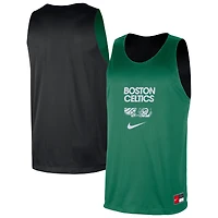 Maillot d'entraînement réversible en maille Nike Kelly Green/Black Boston Celtics pour homme