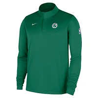 Haut Nike Kelly Green Boston Celtics 2025/26 Authentic Coaches Dri-Fit à quart de zip pour homme