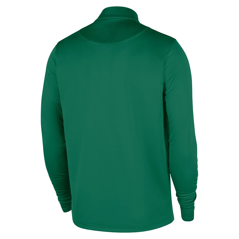 Haut Nike Kelly Green Boston Celtics 2025/26 Authentic Coaches Dri-Fit à quart de zip pour homme