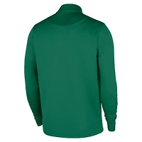 Haut Nike Kelly Green Boston Celtics 2025/26 Authentic Coaches Dri-Fit à quart de zip pour homme
