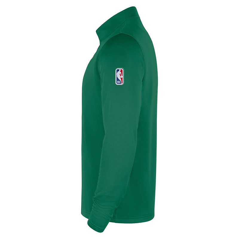 Haut Nike Kelly Green Boston Celtics 2025/26 Authentic Coaches Dri-Fit à quart de zip pour homme