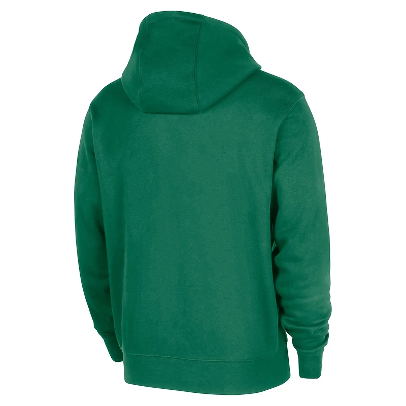 Sweat à capuche Nike Kelly Green Boston Celtics Authentic Practice Club 2025/26 pour homme