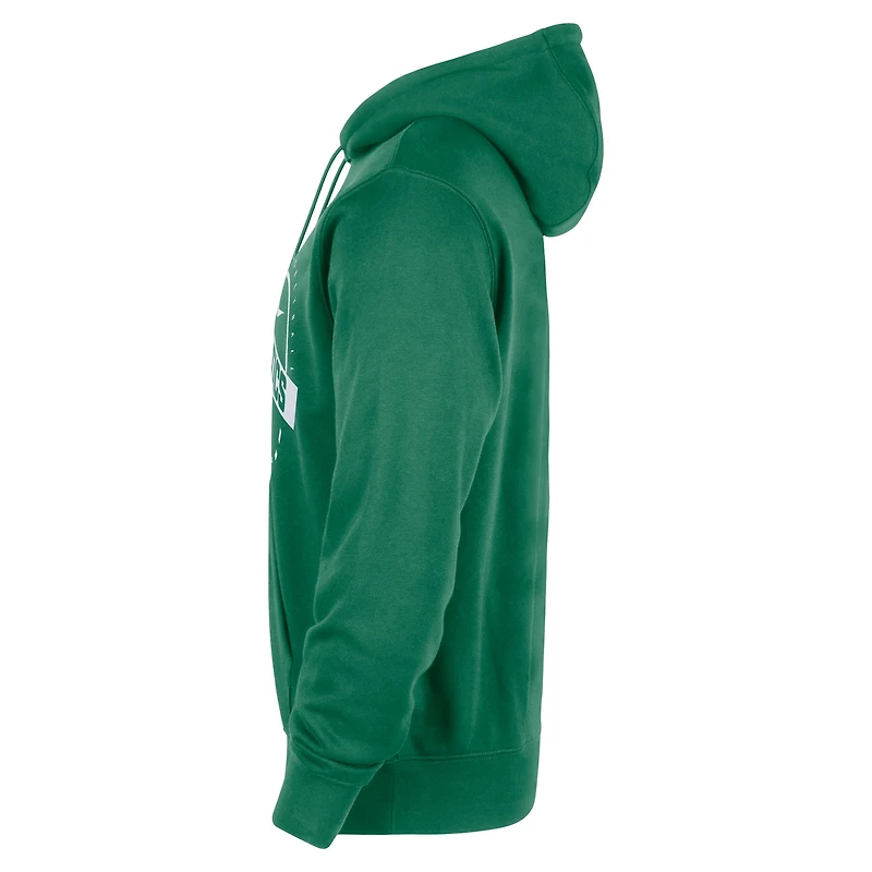 Sweat à capuche Nike Kelly Green Boston Celtics Authentic Practice Club 2025/26 pour homme