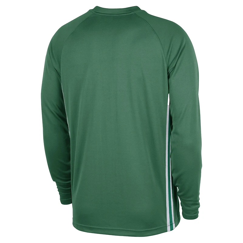 Men's Nike Kelly Green Boston Celtics 2025/26 Authentic Pre-Game Legend Dri-FIT Long Sleeve Shooting Shirt
