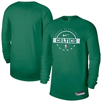 Men's Nike Kelly Green Boston Celtics 2025/26 On-Court Flare Dri-FIT Practice Long Sleeve Tri-Blend T-Shirt
