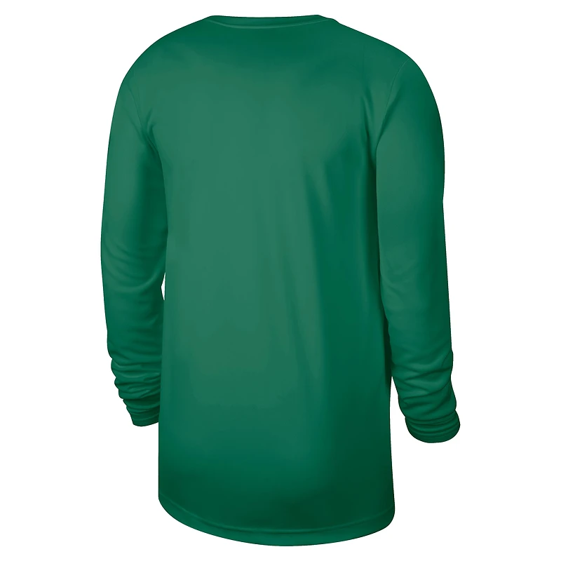 T-shirt d'entraînement à manches longues Nike Kelly Green Boston Celtics 2025/26 On-Court Flare Dri-FIT pour homme