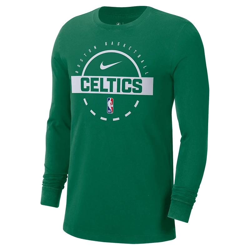 Men's Nike  Kelly Green Boston Celtics Authentic Long Sleeve Practice T-Shirt