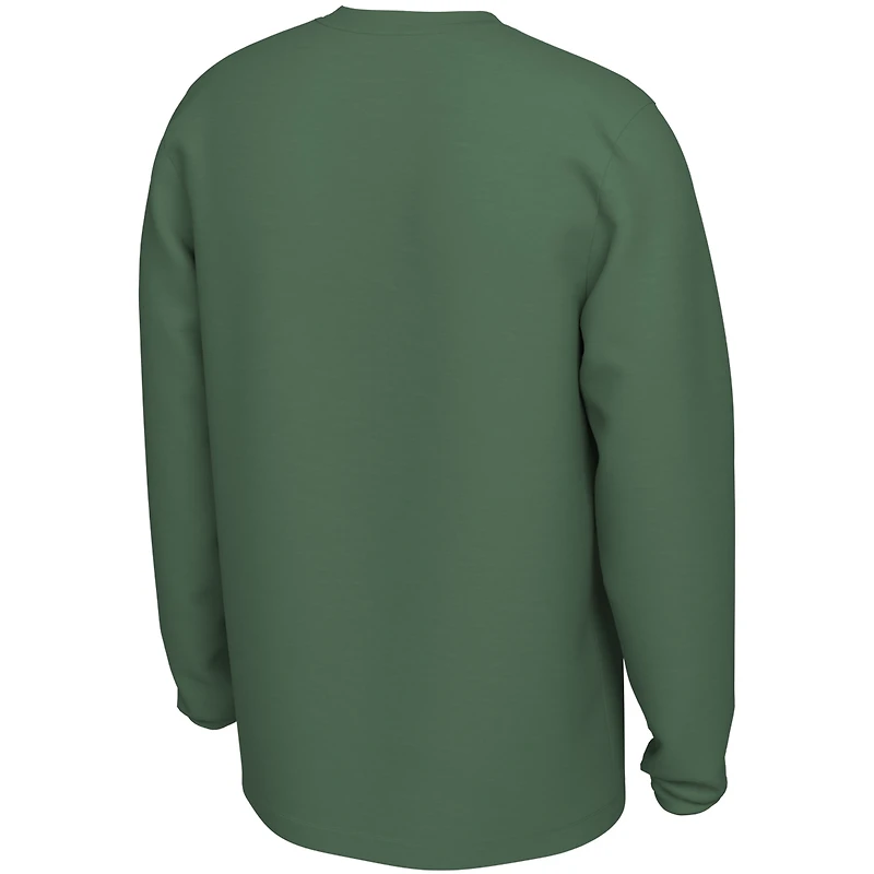 T-shirt d'entraînement à manches longues Nike Kelly Green authentique des Boston Celtics pour homme