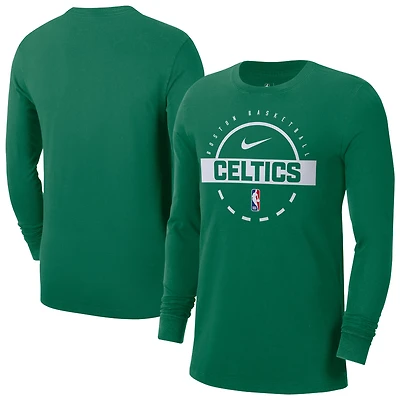 Men's Nike  Kelly Green Boston Celtics Authentic Long Sleeve Practice T-Shirt