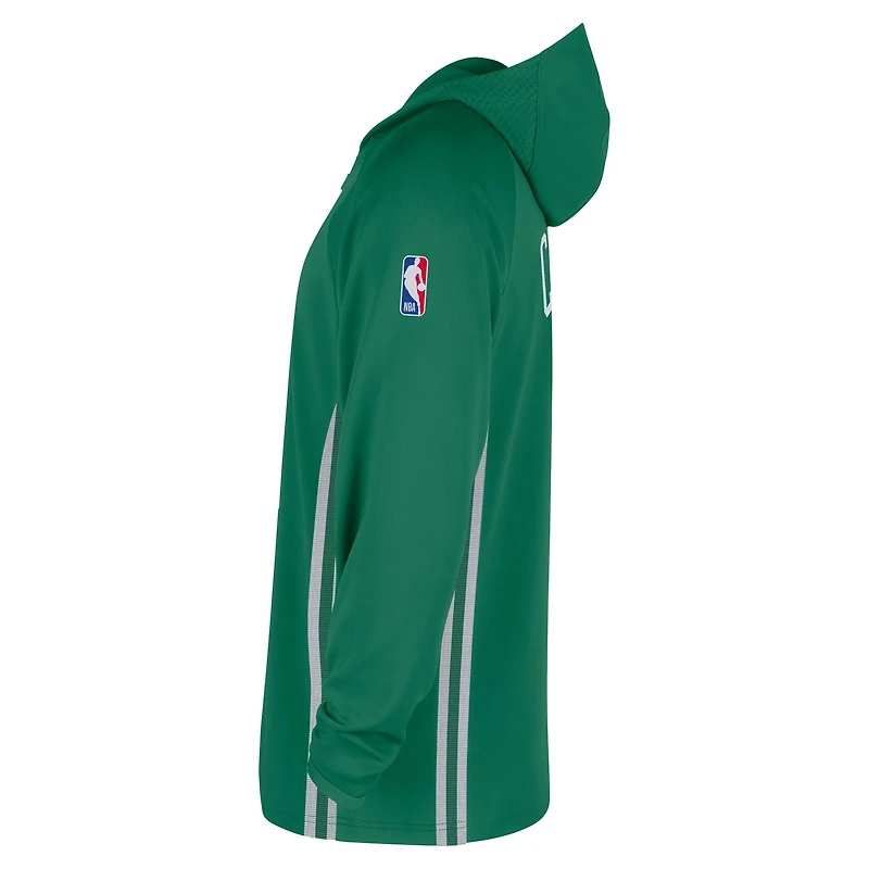 Veste à capuche Nike Kelly Green Boston Celtics Authentic On Court Zone Quarter-Zip Dri-FIT pour homme