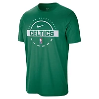 T-shirt d'entraînement authentique Nike Kelly Green Boston Celtics pour homme