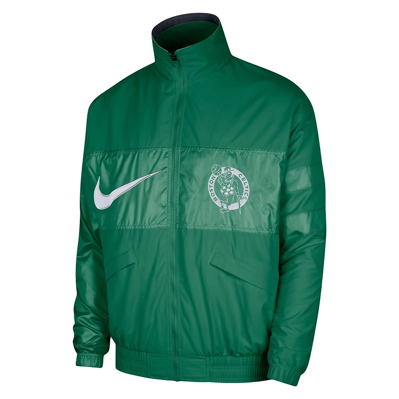 Veste entièrement zippée pour homme Nike Kelly Green Boston Celtics Courtside Versus Capsule