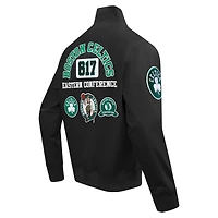 Veste zippée en sergé noir Boston Celtics Area Code pour homme Pro Standard