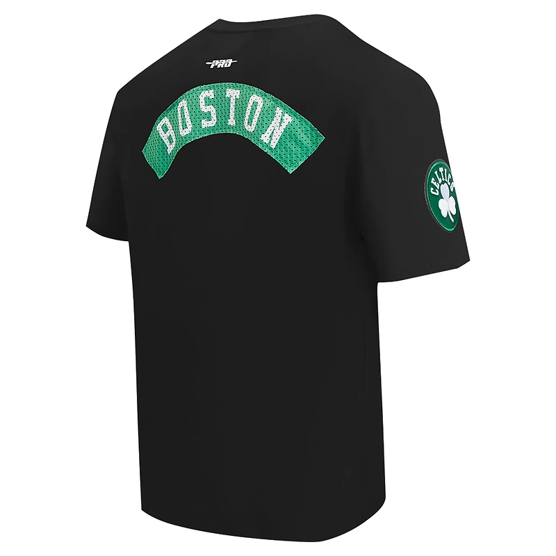 Men's Pro Standard Black Boston Celtics Made To Play Drop Shoulder T-Shirt